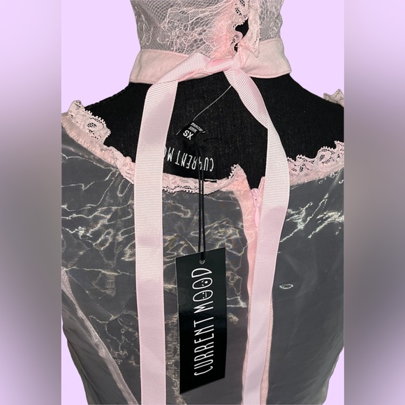 CURRENT MOOD / DOLLS KILL Pretty Imperfect Light Pink Mini Dress - Picture 5 of 5